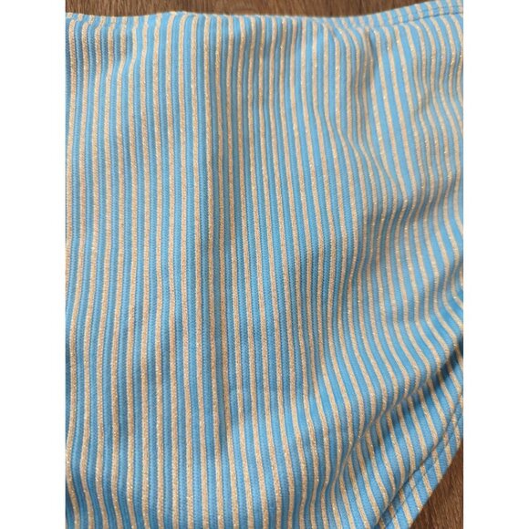 Mindy x Andie Swim The Bikini Bottom Splash Blue Size Large - Picture 7 of 8